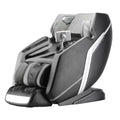 4D Deluxe Gray and Black Zero Gravity and Space Saving Faux Leather Heated Massage Chair with Sl-Track and Bluetooth