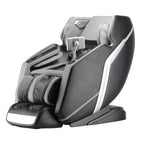4D Deluxe Gray and Black Zero Gravity and Space Saving Faux Leather Heated Massage Chair with Sl-Track and Bluetooth