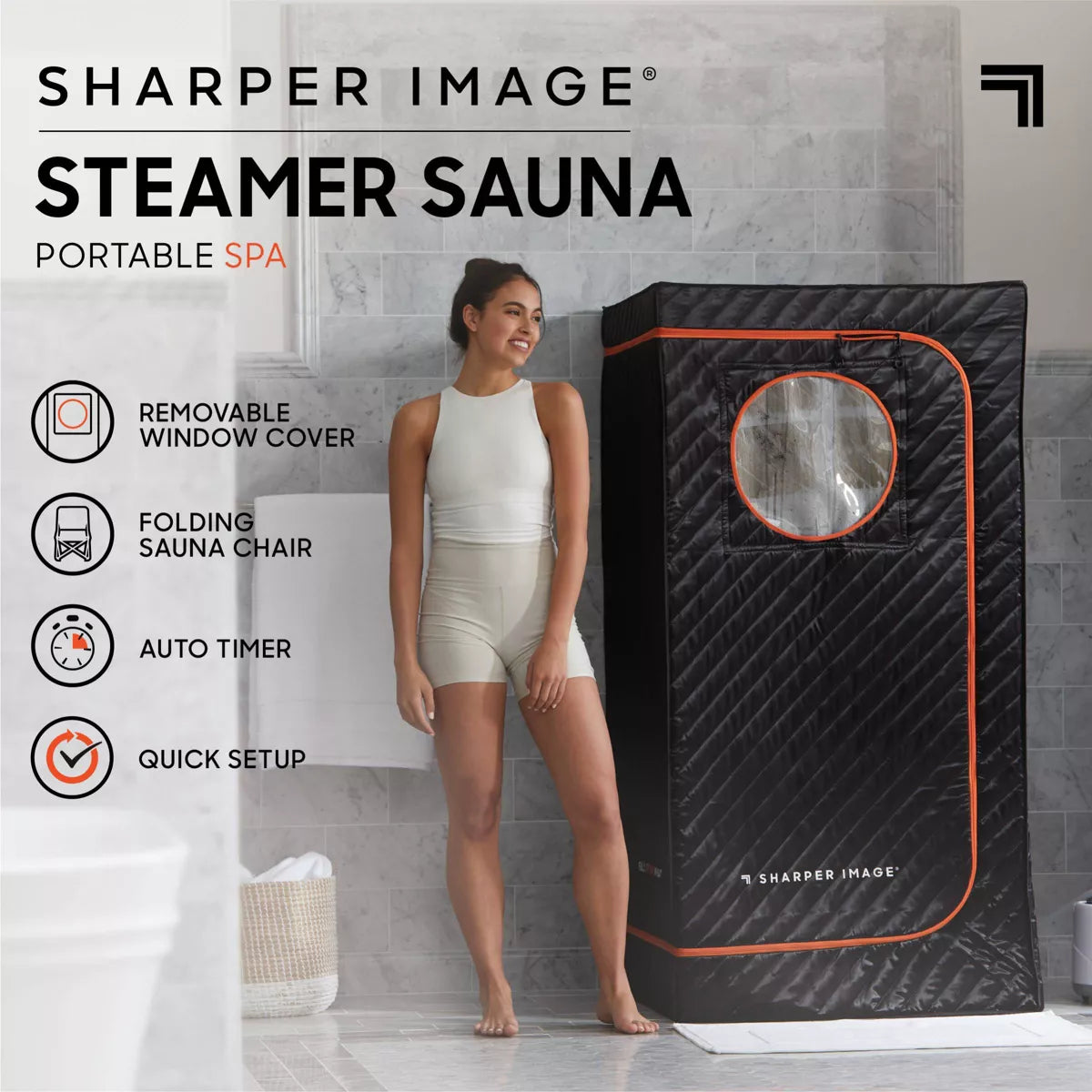 Sharper Image Steamer Sauna Portable Spa
