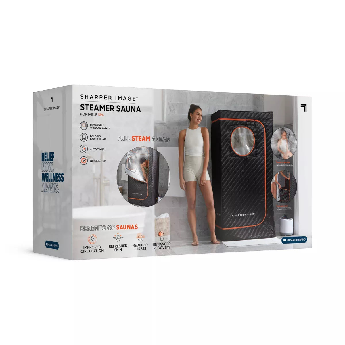 Sharper Image Steamer Sauna Portable Spa