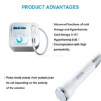 New Cool and Hot Skin Rejuvenation D-Cool Cryo Facial Cooling Massager D-Cool Electroporation ION Facial Care Beauty Equipment