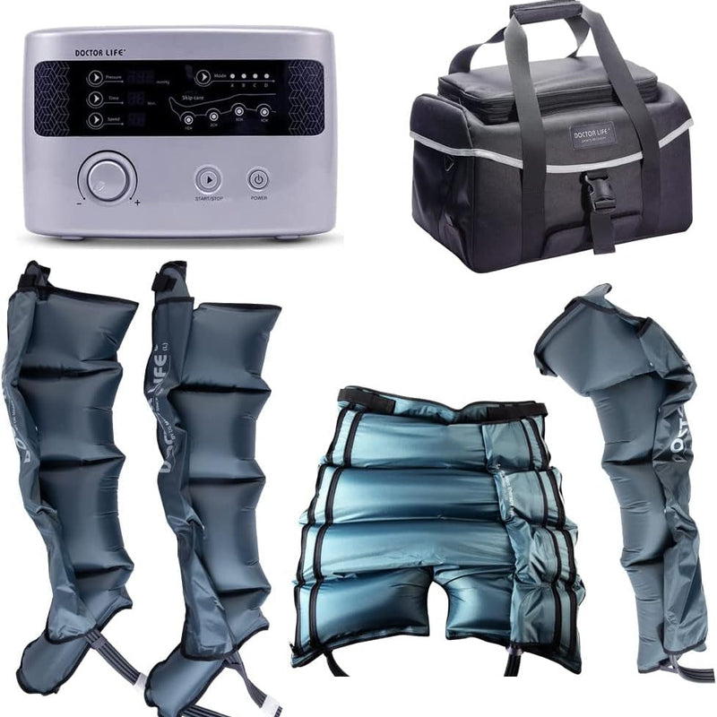 Lx9Max Full Body (C) - Sequential Air Compression Recovery System : Device + Legs (L) + Arm + Centerbody + Bag