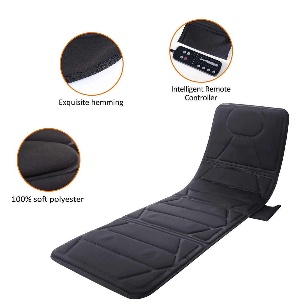 Full Body Massage Mat with Heat, Electric Massage Pad for Back Pain Relief, Gift