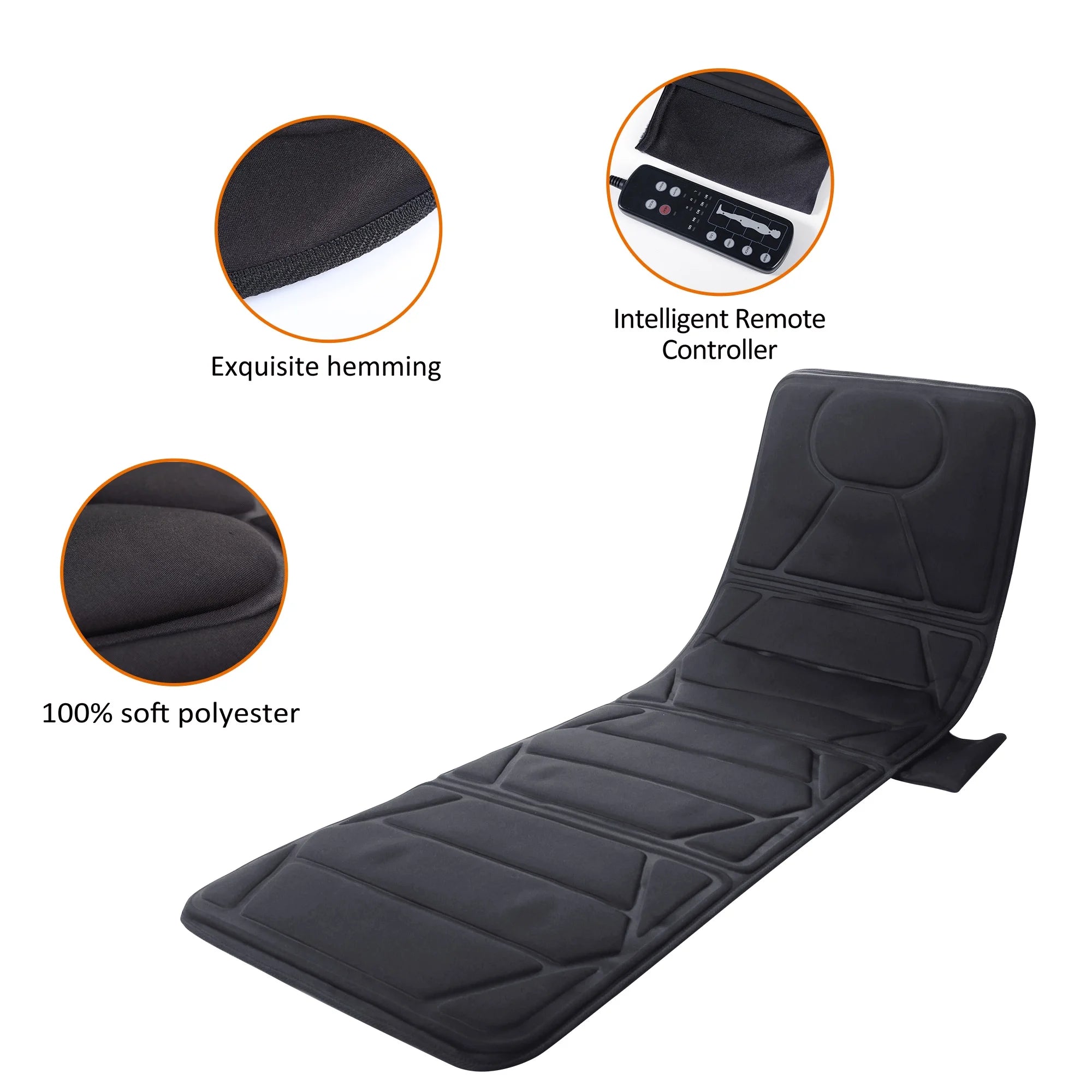 Full Body Massage Mat with Heat, Electric Massage Pad for Back Pain Relief, Gift